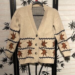 Maple Leaf cardigan